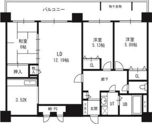 ソレイユ発寒の物件間取画像